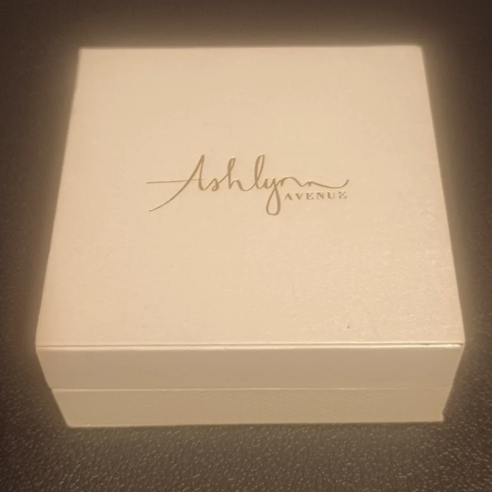 Ashlynn Avenue Elegant Silver Ring with Cushion Cut Stone in Original Box